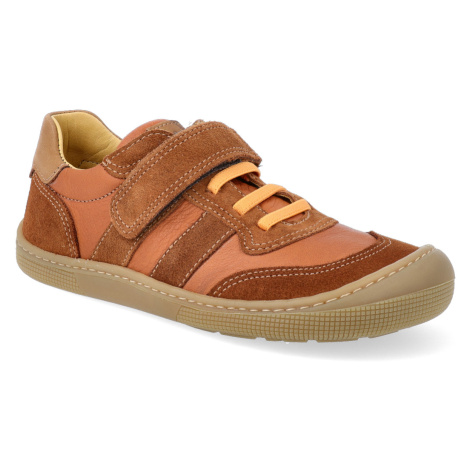 Barefoot dětské tenisky Koel - Dylan Suede Cognac hnědé Koel4kids