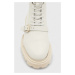 Kožené kotníkové boty AllSaints TORI dámské, béžová barva, na plochém podpatku, WF647Y
