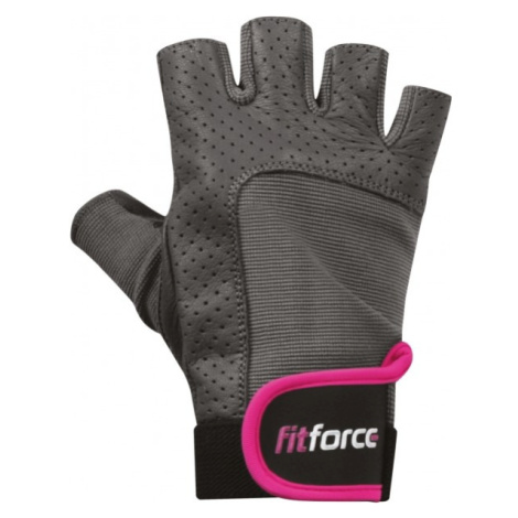 Fitforce PFR01 Fitness rukavice, šedá, velikost