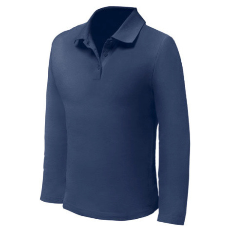 Nath Pánské polo s dlouhým rukávem NH541 Deep Navy