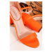 Oranžové sandály Blithe