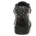 boty kožené dámské - NEGRO SERPENTE MAKI PISA NEGRO - NEW ROCK - M.PS029-S5