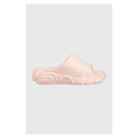 Pantofle Buffalo Cld Slide dámské, růžová barva, na platformě