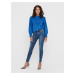 Modré dámské skinny fit džíny s potrhaným efektem ONLY Wauw