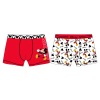 Mickey Mouse - licence Chlapecké boxerky - Mickey Mouse 5233A384, bílá / červená Barva: Mix bare