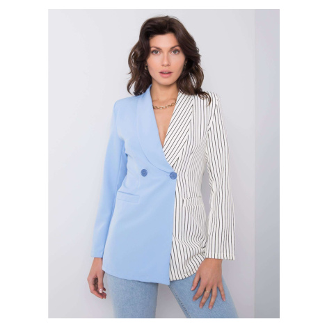 Women's white and blue blazer