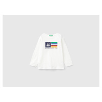 Benetton, Long Sleeve Organic Cotton T-shirt