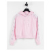 Champion cropped hoodie in pink