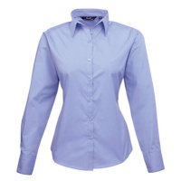 Premier Workwear Dámská košile s dlouhým rukávem PR300 Midblue -ca. Pantone 2718