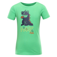 Dětské bavlněné triko NAX - LIEVRO - zelená