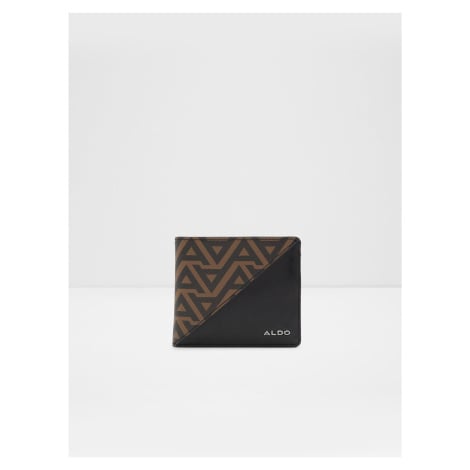 Hnědo-černá pánská vzorovaná peněženka ALDO Glerrade