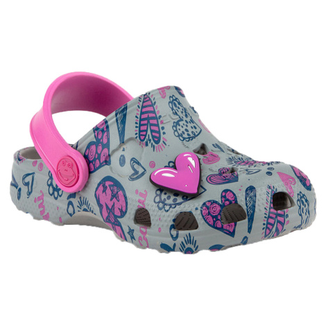 Coqui Little Frog Dětské sandály 8701 Mid. Grey/Fuchsia