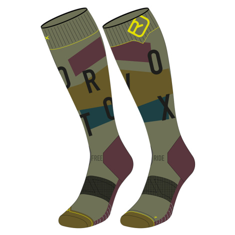 Ortovox Freeride Long Socks Cozy M zelená