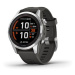 Garmin Fenix 7S Pro Solar Silver/Graphite Band