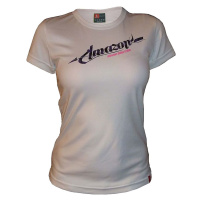 HAVEN Cyklistický dres s krátkým rukávem - AMAZON SHORT - bílá/fialová