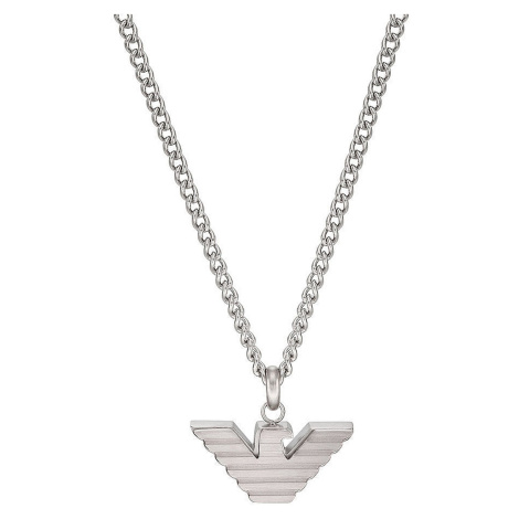 Emporio Armani Moderní ocelový náhrdelník s logem EGS2916040