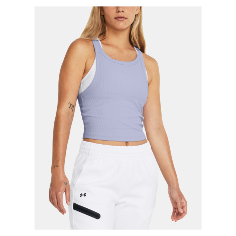 Under Armour Tílko Meridian Rib Crop Tank-PPL - Dámské