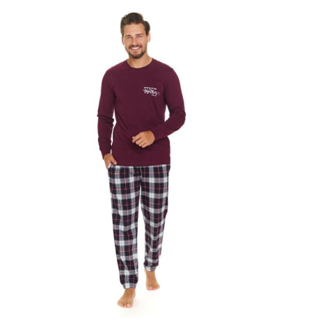 Pánské pyžamo Toget vínové dn-nightwear