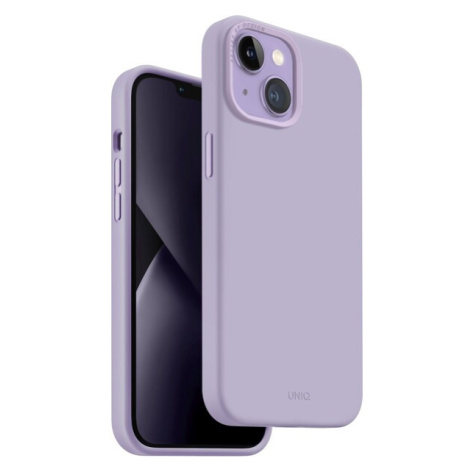 UNIQ Lino silikonový kryt iPhone 14 fialový