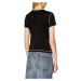 Tričko diesel t-uncutie-long-l3 t-shirt černá