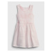 Růžové holčičí dětské šaty mix-media tank dress
