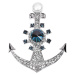JwL Luxury Pearls Nádherná perlová brož kotva 2v1 JL0513