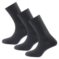 Devold DAILY MERINO MEDIUM SOCK 3PK Unisex ponožky, černá, velikost