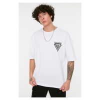 Trendyol Oversize/Wide-Fit Crew Neck Short Sleeve City Printed 100% Cotton T-Shirt