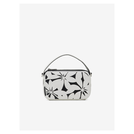 Černo-bílá dámská květovaná kabelka Desigual Onyx Narbonne Mini - Dámské