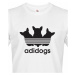 Pánské tričko s vtipným potiskem Adidogs - triko pro pejskaře