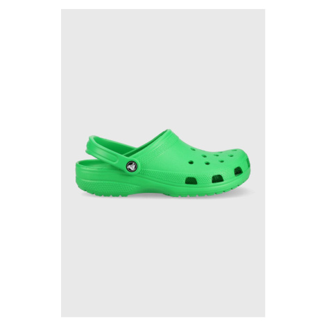 Pantofle Crocs Classic zelená barva, 10001