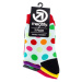Meatfly ponožky Light Regular Dots socks - S19 Triple pack | Mnohobarevná