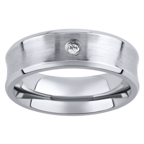 Ocelový prsten - snubní - pro ženy RC2027-Z Silvego