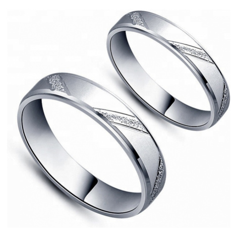 OLIVIE Snubní prsten ze stříbra 3643