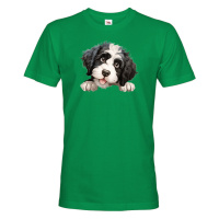 Pánské tričko s potiskem Portugalský vodný pes-  tričko pro milovníky psů
