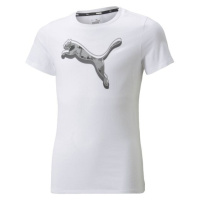 Puma ALPHA TEE Dívčí triko, bílá, velikost