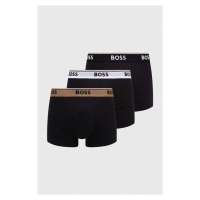 Boxerky BOSS 3-pack pánské, černá barva, 50508985