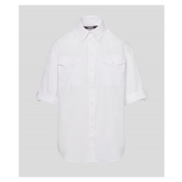 Košile karl lagerfeld klxav short slv blouse bílá