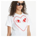 Tričko Comme des Garçons PLAY Heart Logo Short Sleeve Tee UNISEX White