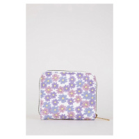 DEFACTO Women's Floral Patterned Faux Leather Wallet