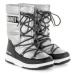 Juniorské zimní boty vysoké MOON BOOT Girl Quilted Jr silver black