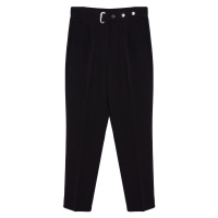 Trendyol Black Belted Woven Trousers