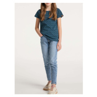 Tmavě modré holčičí vzorované tričko Ragwear Violka Chevron - Holky