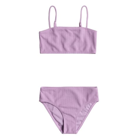 Dvoudílné dětské plavky Roxy ARUBA RG fialová barva