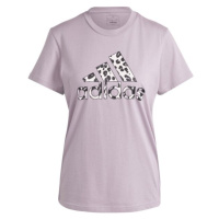 adidas ANIMAL PRINT GRAPHIC T-SHIRT Dámské tričko, fialová, velikost