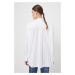 Bavlněná košile Tommy Jeans bílá barva, relaxed, s klasickým límcem, DW0DW17803