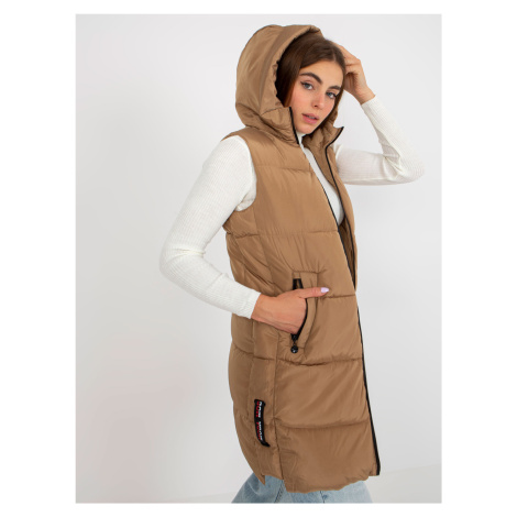 Zimní dámská péřová bunda 2v1 s kapucí-sundávací rukávy MINORITY