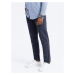 Ombre Clothing Jedinečné tmavě modré pánské kalhoty V4 PACP-0151