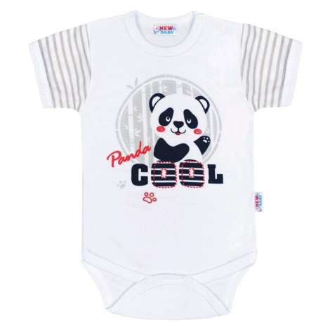 Kojenecké body s krátkým rukávem New Baby Panda