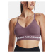 Fialová sportovní podprsenka Under Armour UA Seamless Low Long Bra